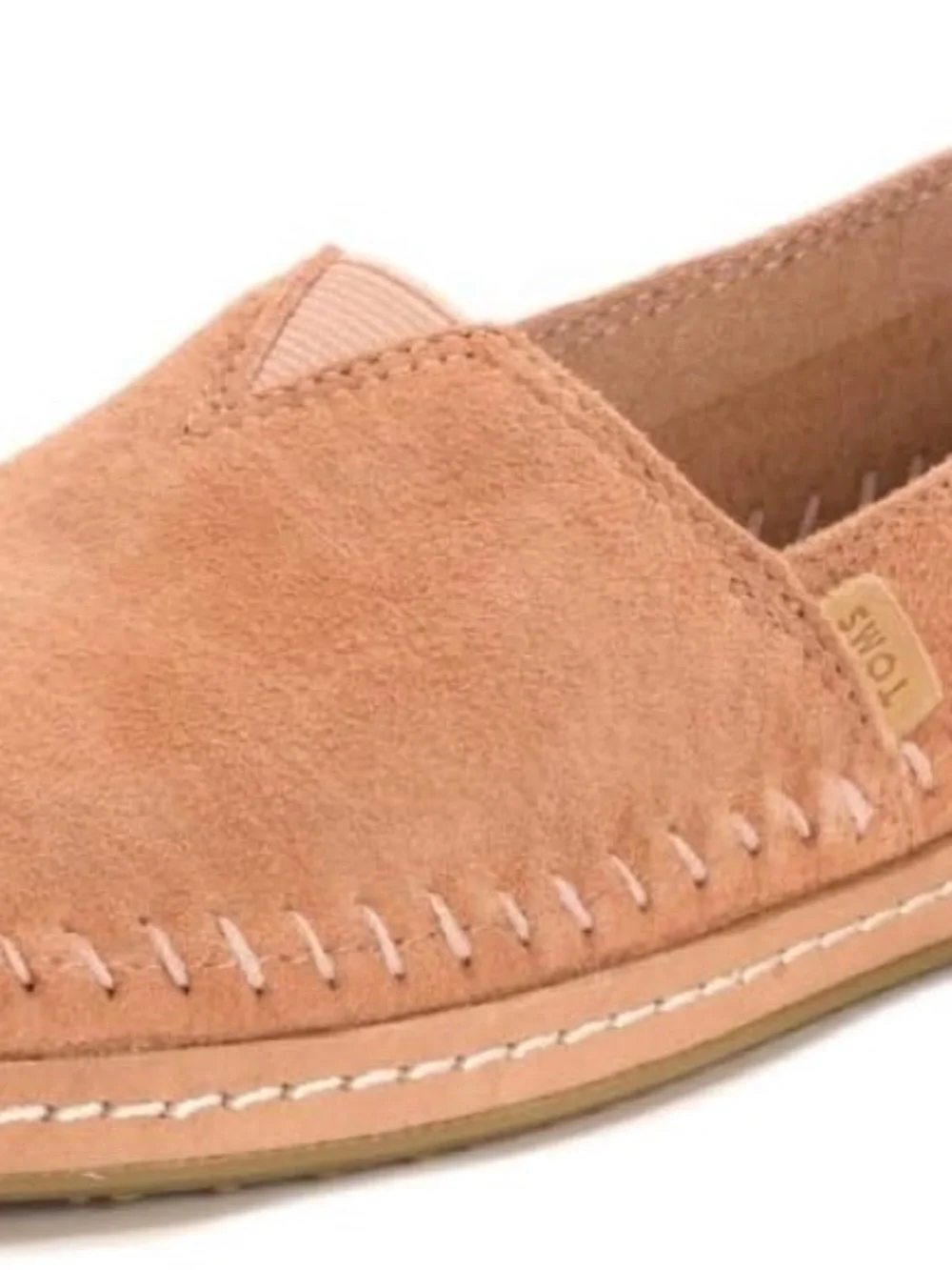 New TOMS Suede Slip-On Loafers in Blush Peach - Picture 2 of 3